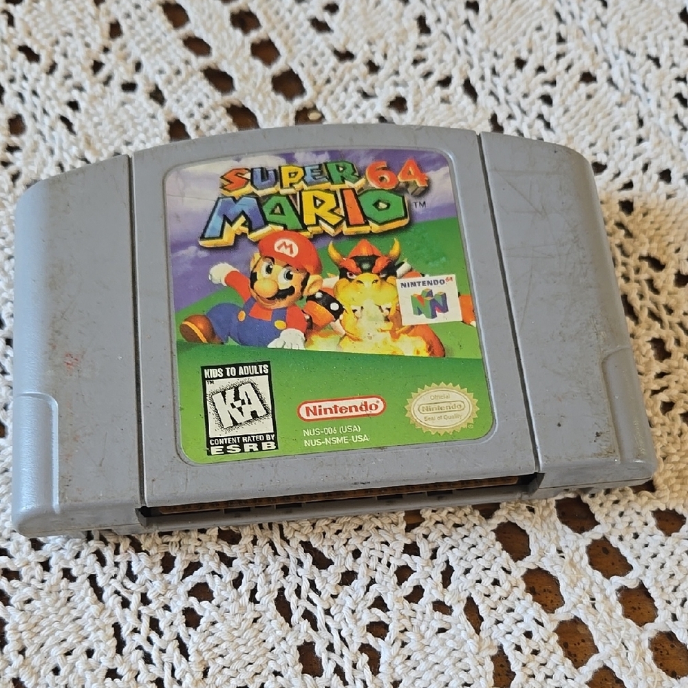 Nintendo Super Mario 64 Game Cartridge - Gray